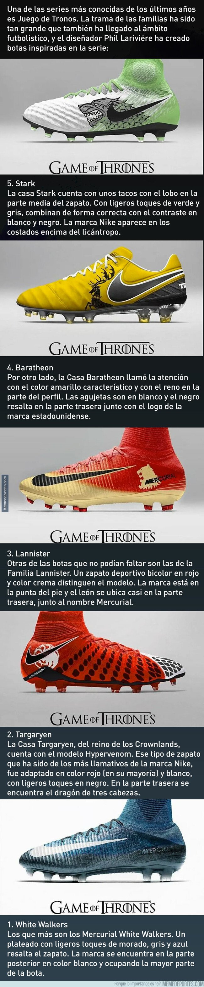 1070809 - Las botas de fútbol inspiradas en Juego de Tronos