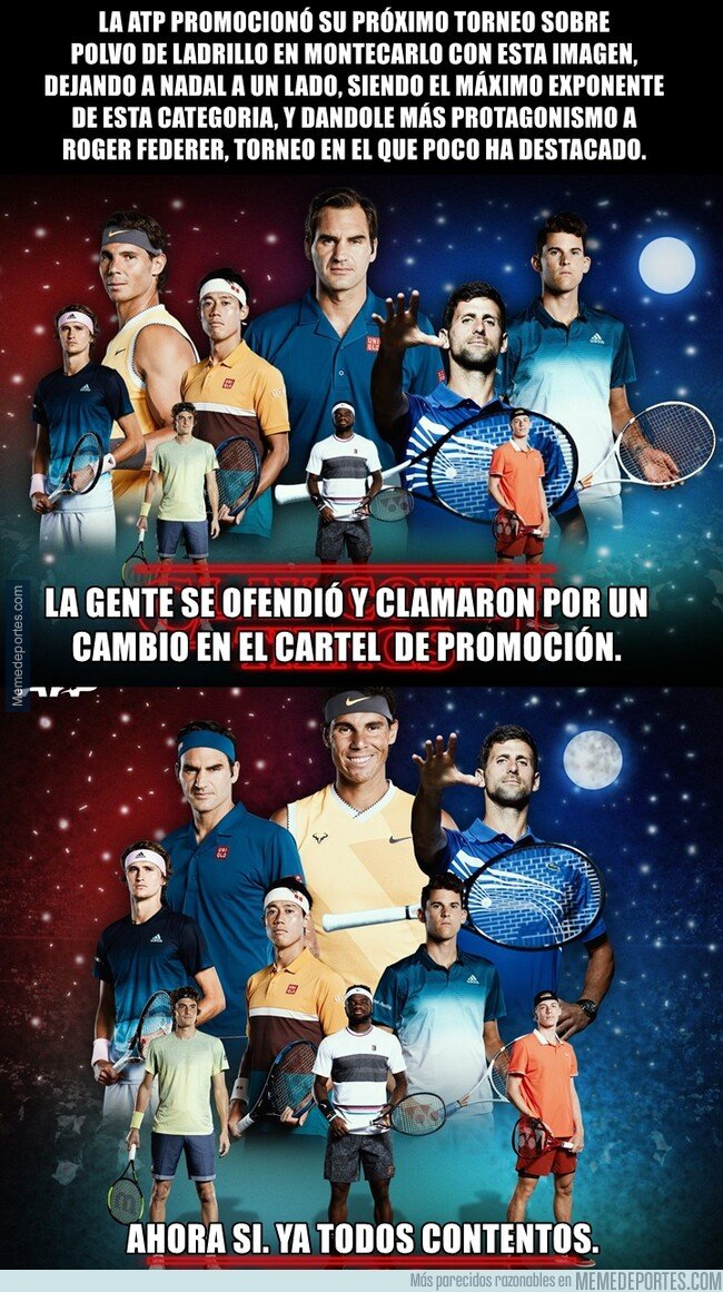 1070826 - La polémica que provocó el poner a Nadal a un lado en vez de en el centro