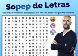 Enlace a Encuentra a 10 jugadores entrenados por Guardiola en nuestra 'Sopep de Letras'