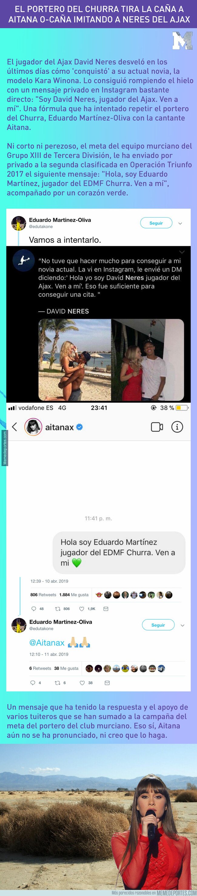 1071179 - El portero del Churra tira la caña a Aitana O-caña