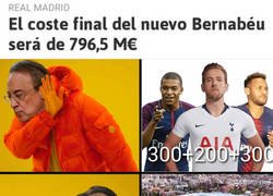 Enlace a Florentino prefiere el nuevo estadio antes que cracks para su equipo