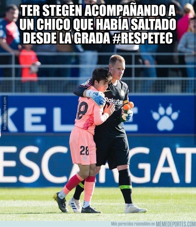 1071339 - Gran detalle de Ter Stegen con un joven fan
