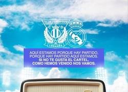 Enlace a El espectacular cartel del Leganés para el partido de hoy en homenaje a Héctor del Mar