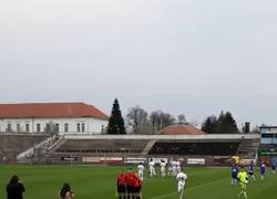 Enlace a Un juez de línea le pide matrimonio a su otro compi juez de línea y el estadio grita de emoción