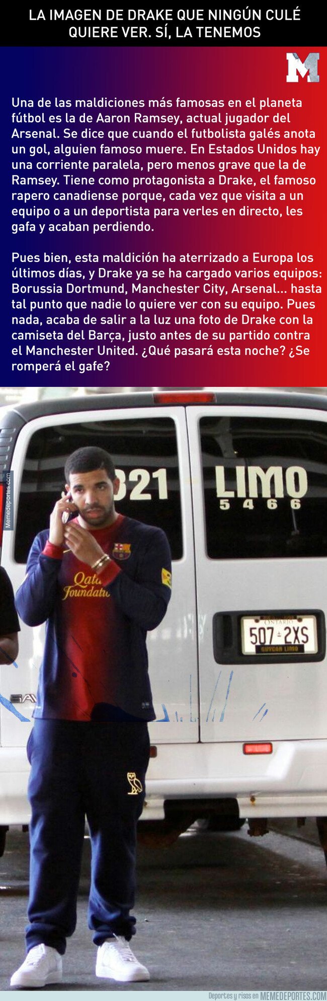 1071611 - La imagen de Drake que ningún culé quiere ver. Sí, la tenemos