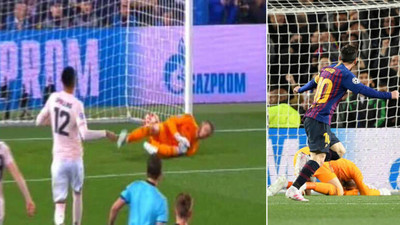 1071992 - El detalle de Ter Stegen con De Gea tras su fallo en el segundo de Messi