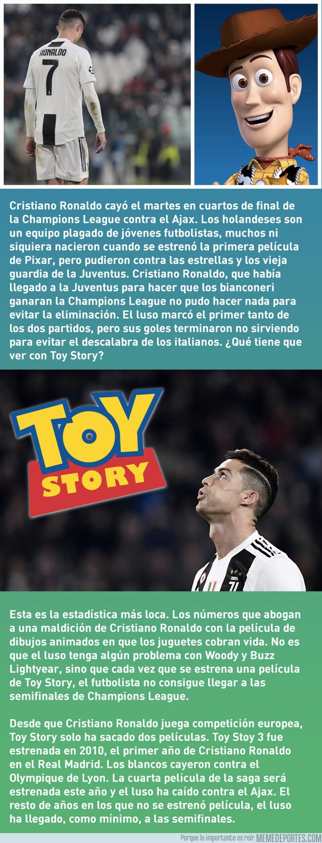 1071997 - La maldición de Toy Story y Cristiano Ronaldo en Champions League