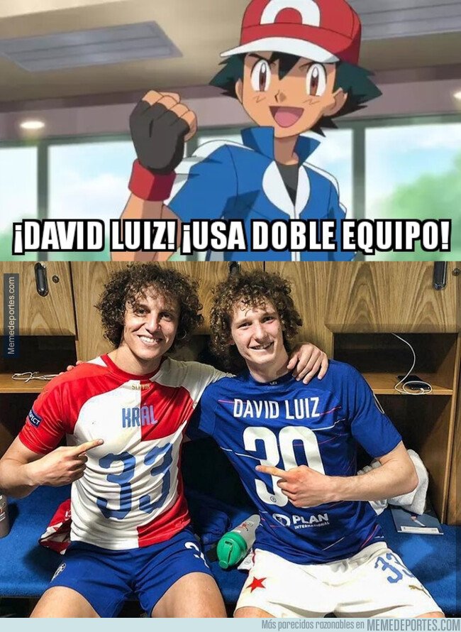 1072073 - David Luiz encontró a su doble en el Slavia de Praga