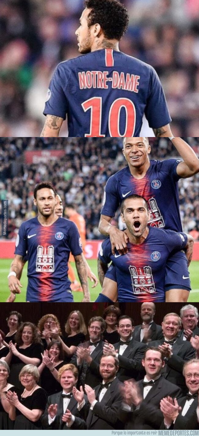 1072243 - El gran detalle del PSG en su indumentaria con Notre Dame
