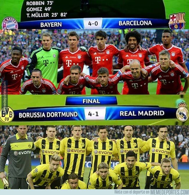 1072512 - Hace 6 años los alemanes dañaron los planes de 'El Clásico' en la final de Champions