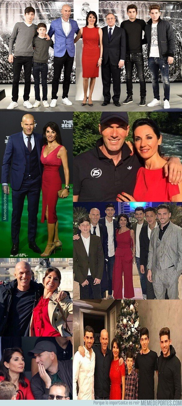 1072717 - Los vestidos y colores parecidos que usa siempre la mujer de Zidane.