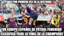 Enlace a El Barcelona femenino de fútbol se clasifica por primera vez a la final de la Champions.