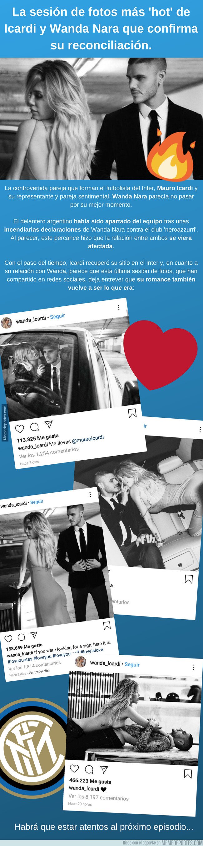 1072966 - La sesión de fotos más 'hot' de Icardi y Wanda Nara que confirma su reconciliación