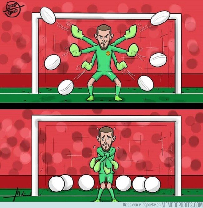 1073014 - El antes y el después de De Gea, por @koortoon