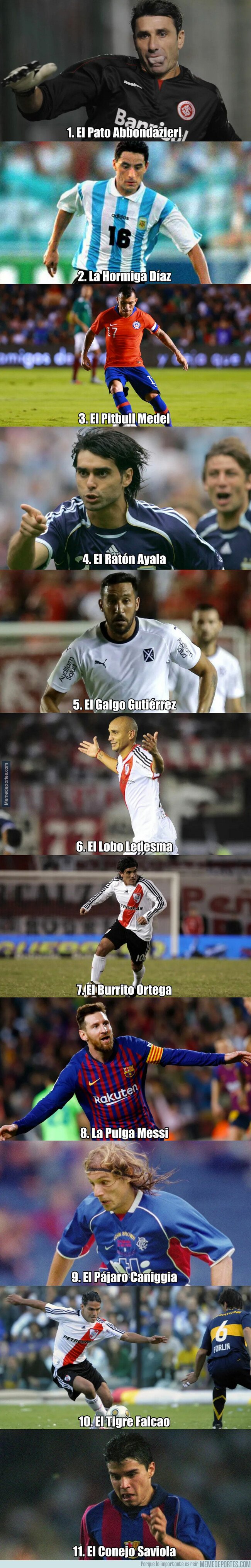 1073043 - Día del animal: el equipo ideal de jugadores con apodos de animales