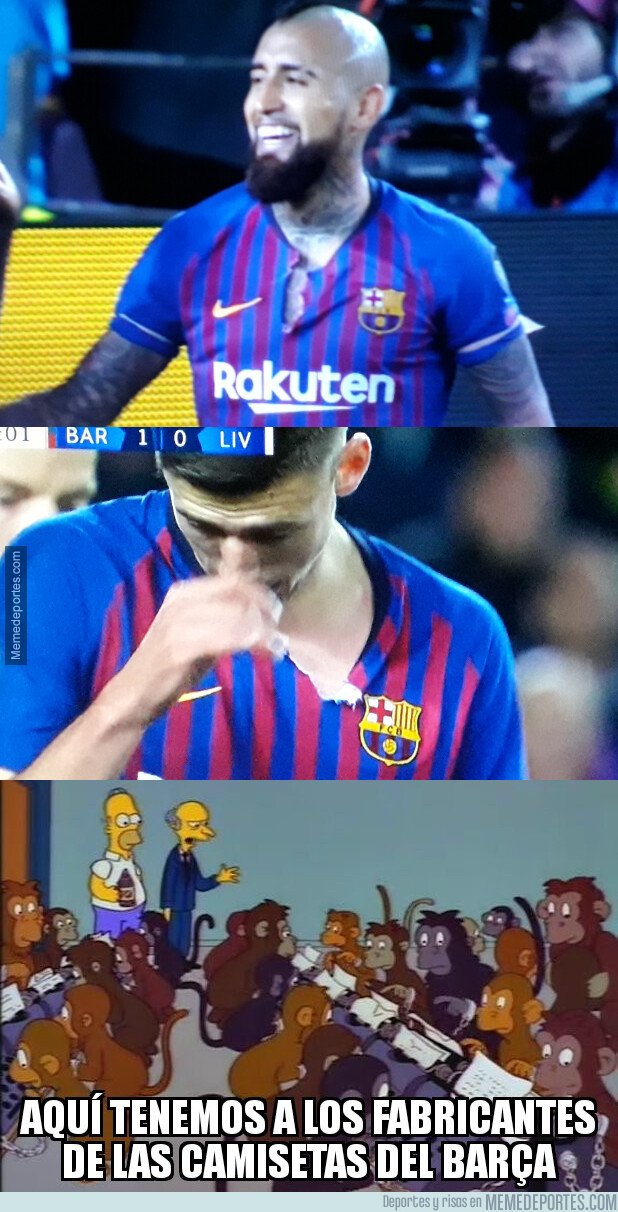 1073258 - Las camisetas azulgranas parecían poco resistentes