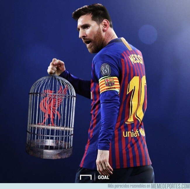 1073263 - Messi enjauló al Liverpool, por @goalglobal