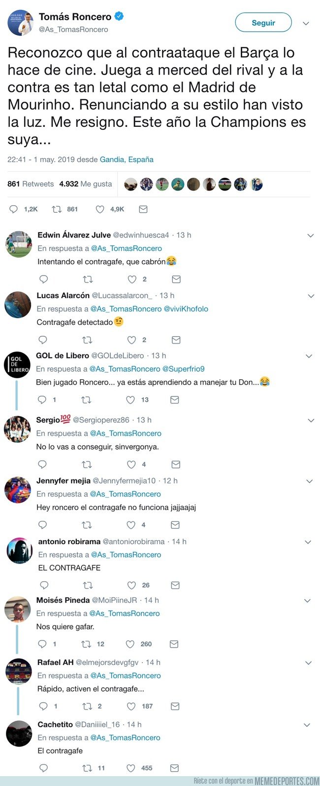 1073323 - Roncerdo usó gafe, ¿se herirá a sí mismo?