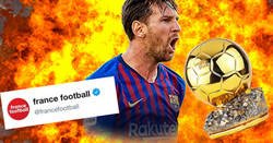Enlace a France Football le da un consejo a Messi para ganar su sexto balón de oro y les caen hostias como panes