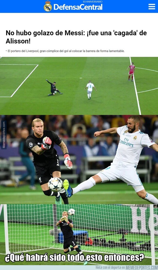 1073435 - La última: El golazo de Messi fue una 'cagada' de Alisson