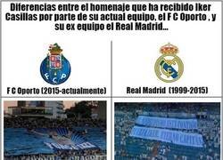 Enlace a Diferencias en el homenaje a Iker Casillas entre el Oporto y el Real Madrid...