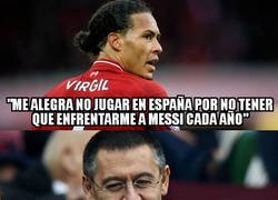 Enlace a A Van Dijk no le gustarán las declaraciones de Bartomeu