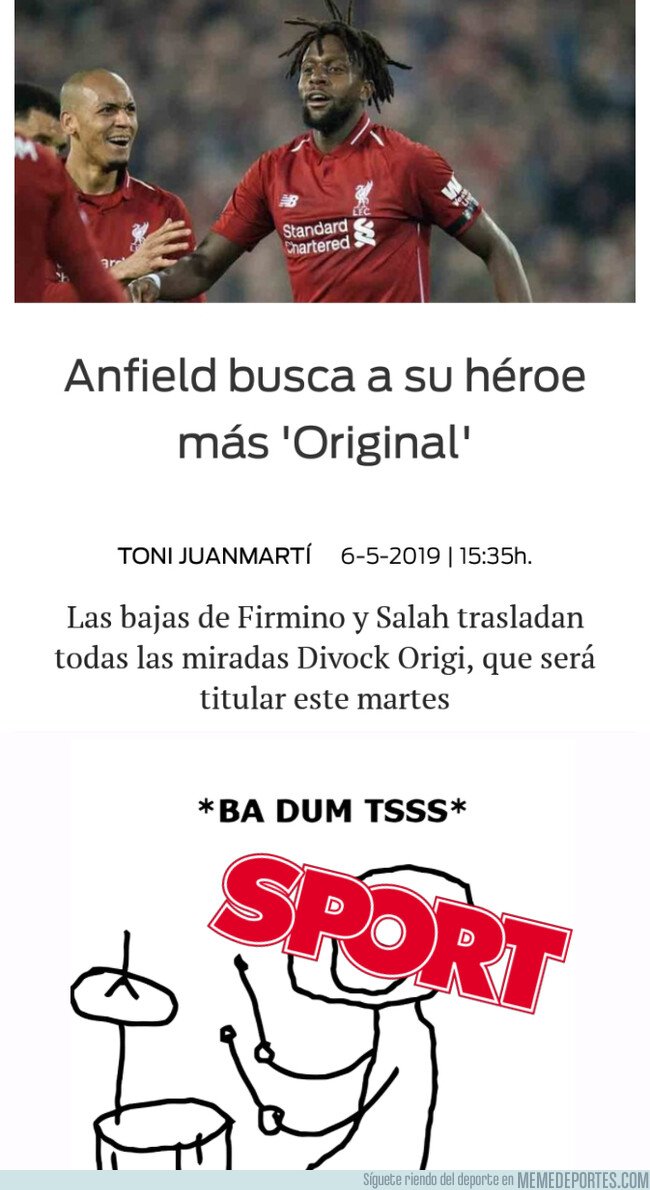 1073718 - Los del SPORT sí que son muy 'Originales'