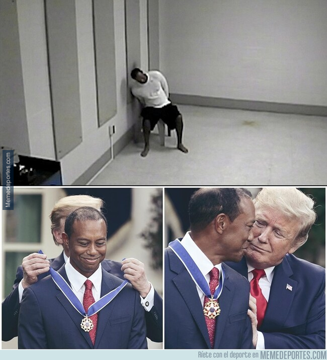 1073743 - Desde lo más bajo... Tiger Woods recibió la medalla de la Libertad en la Casa Blanca