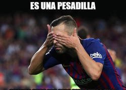 Enlace a Jordi Alba aún se niega a creerlo