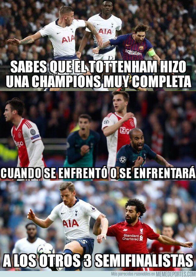1074657 - El Tottenham se tuvo que medir al resto de semifinalistas para llegar dónde está