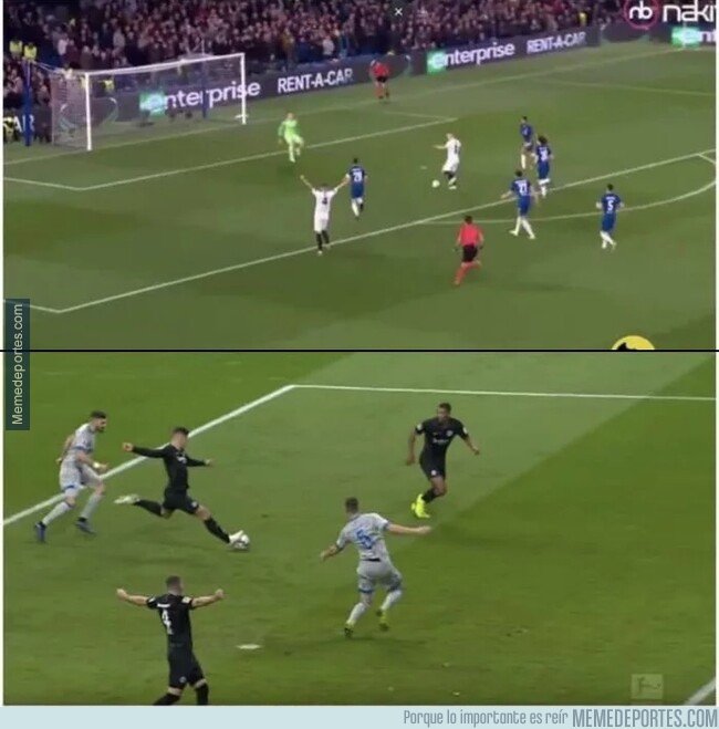 1074681 - No es la primera vez que Rebic celebra un gol de Jovic prematuramente