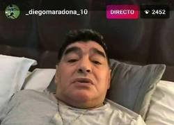 Enlace a Qué suspense ver hablar a Maradona