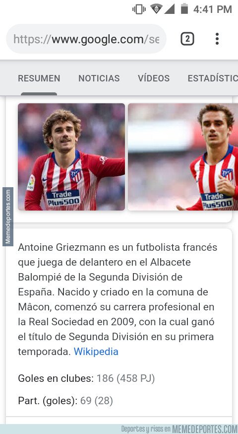 1075043 - Wikipedia ya dice el nuevo equipo de Griezman