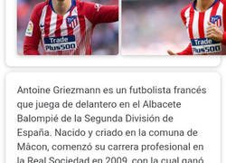 Enlace a Wikipedia ya dice el nuevo equipo de Griezman