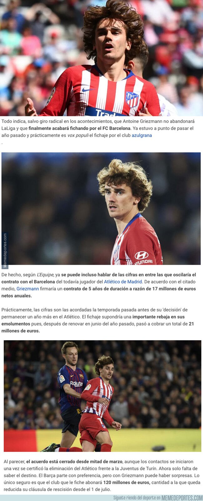 1075101 - Este es el megacontrato que tendrá Griezmann con el Barça