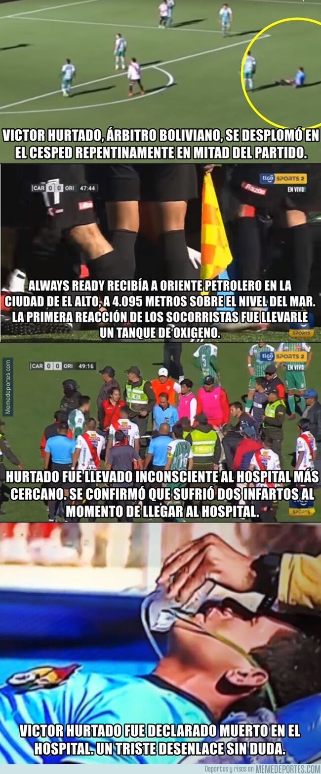1075585 - En Bolivia un árbitro sufrió un infarto mientras dirigía a mas de 4 mil metros de altura