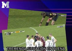 Enlace a La emotiva forma de despedirse como árbitro en tu último partido en la Liga francesa