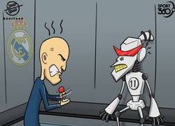 Enlace a El 'robot' Bale se ha averiado para Zidane, por @koortoon