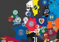 Enlace a El mapa de los campeones de las ligas europeas
