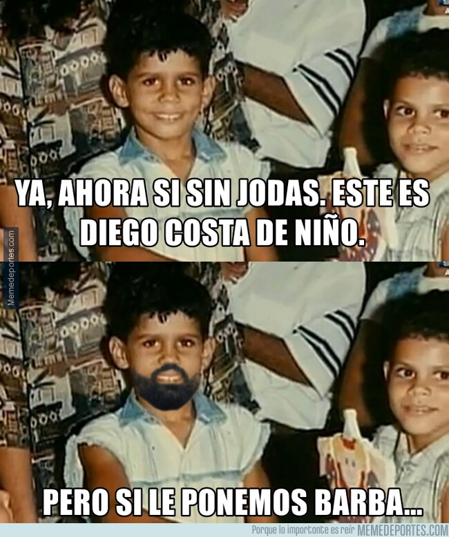 1075974 - Una foto de Diego Costa de niño 100% real no fake