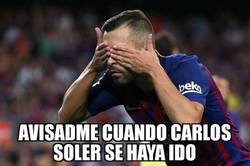 Enlace a Jordi Alba va a tener pesadillas con Soler todo el mes