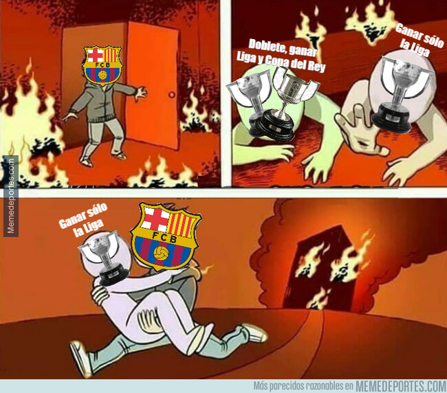 1076205 - El Barça de optar a ganar el doblete ha pasado sólo a ganar un título, la Liga