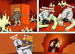 Enlace a El Barça de optar a ganar el doblete ha pasado sólo a ganar un título, la Liga