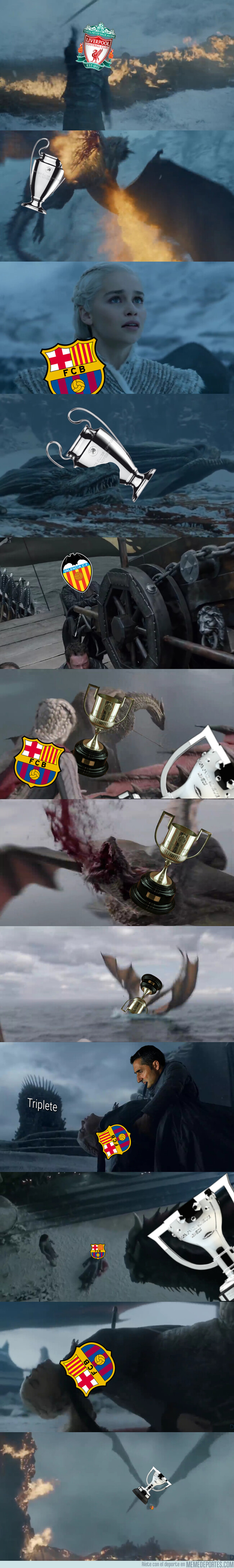 1076218 - El Barça perdió sus títulos como Daenerys perdió a sus dragones ¡ALERTA SPOILER!