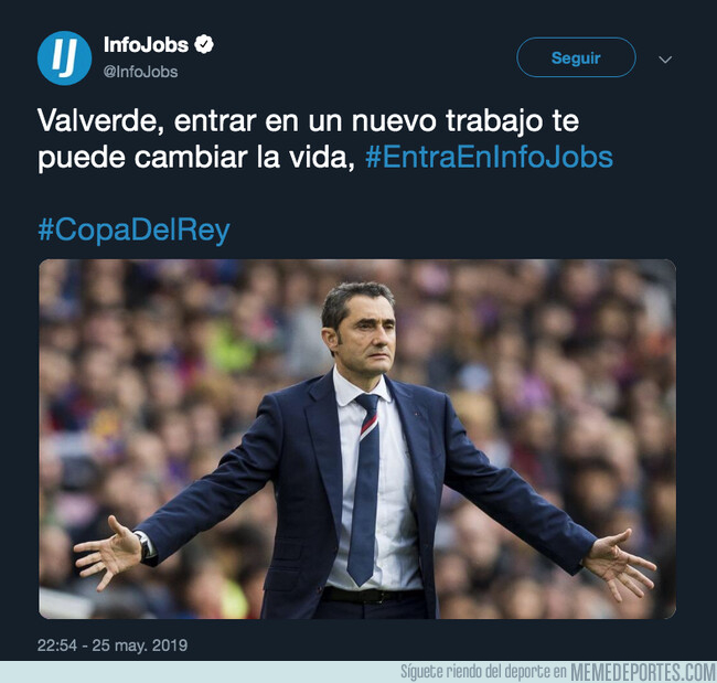 1076241 - Infojobs tiene un mensaje para Valverde