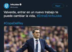 Enlace a Infojobs tiene un mensaje para Valverde