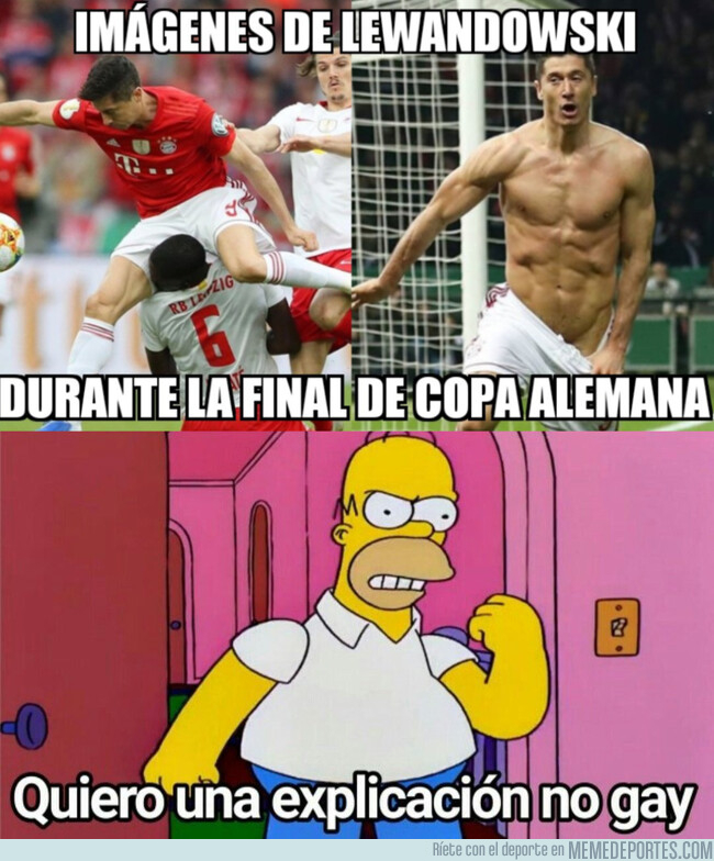 1076409 - Fue una final muy 'movidita' para Lewandowski