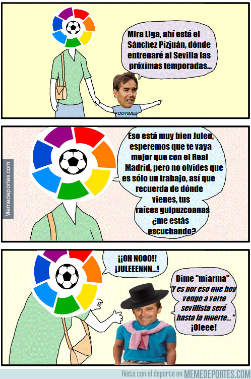 1077190 - Lopetegui haciéndose con el entorno y ambiente del sevillismo...