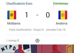 Enlace a Muy curioso duelo entre moldavos y andorranos
