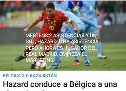 Enlace a Hazard balón de oro, empieza el marketing